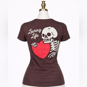 ❤️ Of Mind skull fitted shirt